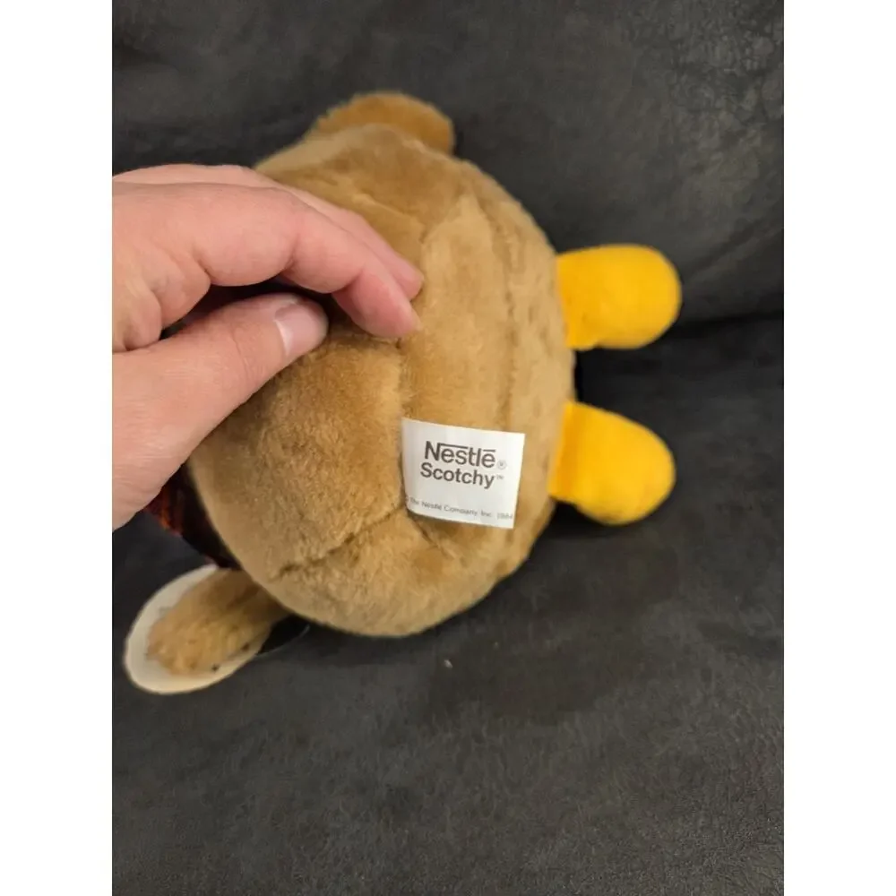 1984 Nestle Morsel Family Plush Set - Milky Country Cousin & Uncle Scotchy Tags